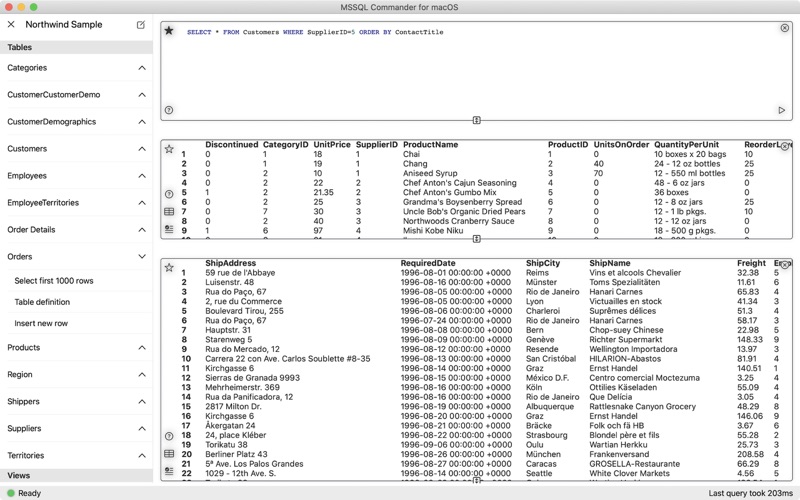 mssql commander iphone screenshot 1