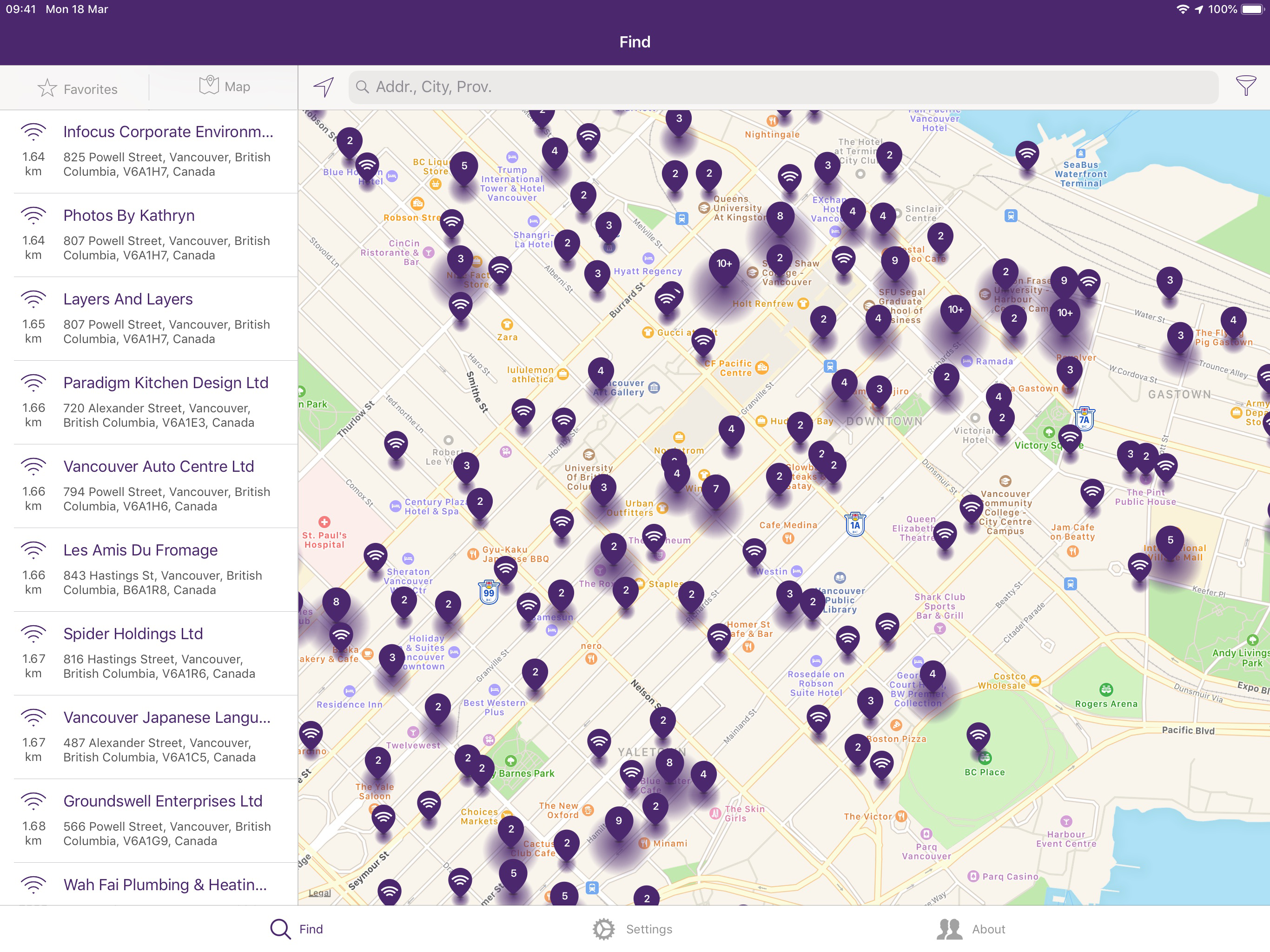 TELUS Wi-Fi Finder