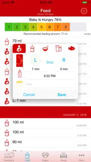 newborn baby tracker: baby log iphone screenshot 2