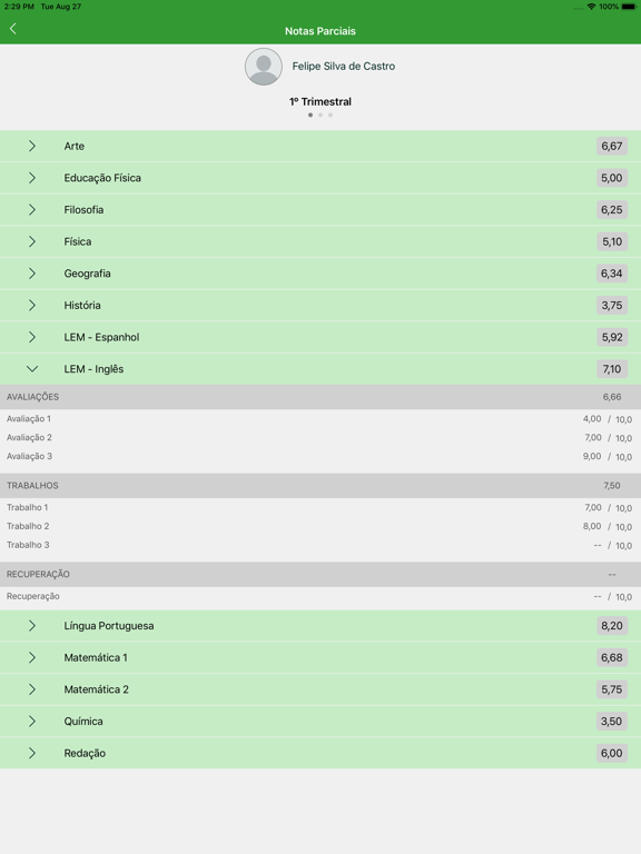 Escola Internacional Mobile iPad screenshot