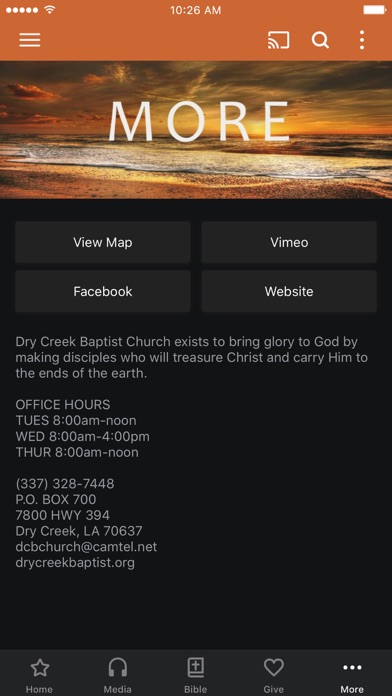 Dry Creek Baptist Church iPhone screenshot 3 - Lifestyle app