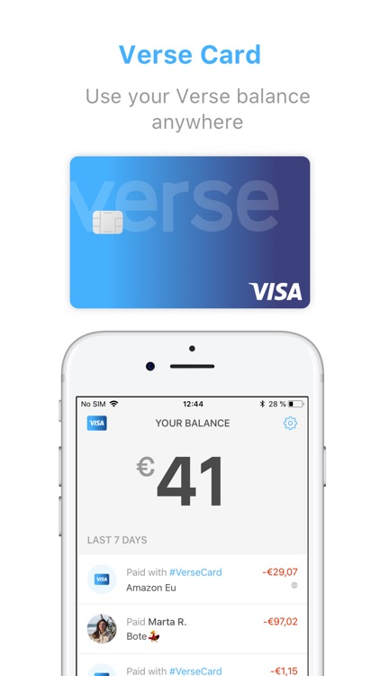 Verse - Send and request money