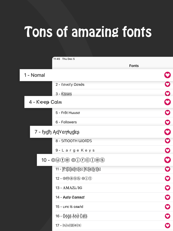 Fonts & Big Emojis for iPhones iPad screenshot 4 - Reference app