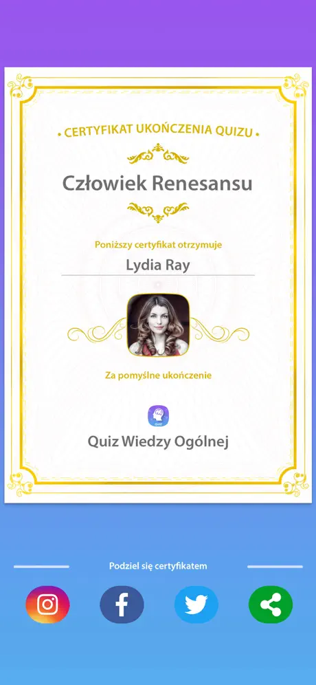 Quiz Wiedzy Ogólnej !
