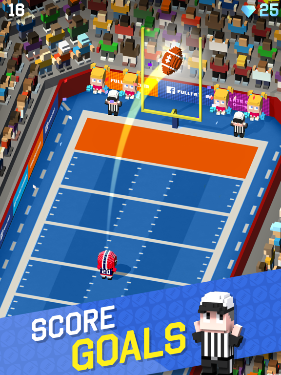 Blocky Football - Endless Arcade Runner screenshot