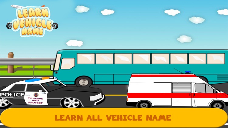 Learn Vehicle Name Game