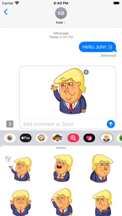 Trump Animations Stickers Screenshot