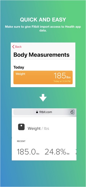 Fitbit Import on the App Store