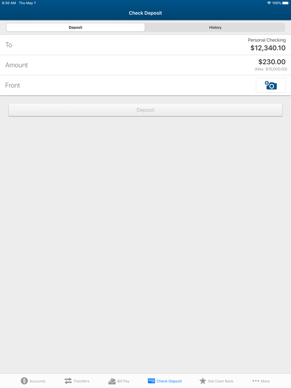 Mobile MVFCU iPad screenshot 7 - Finance app