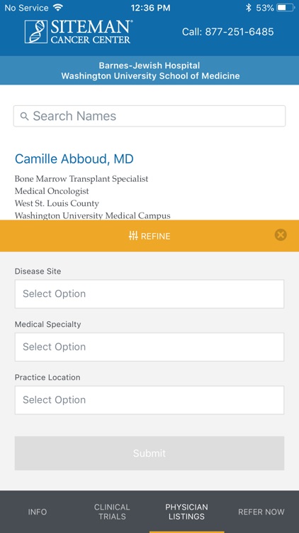 Siteman Cancer Center MD