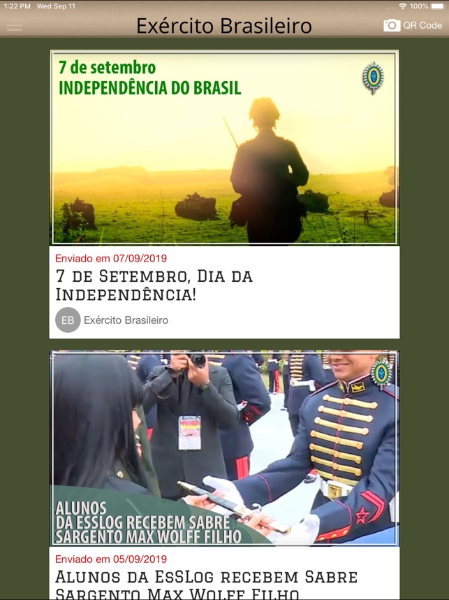 Exército Brasileiro na App Store