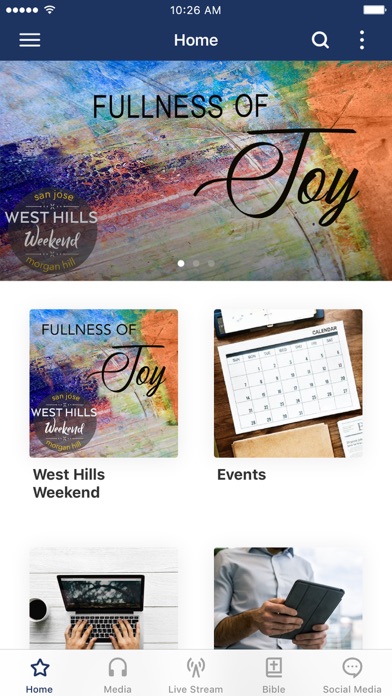 West Hills Community Church Screenshot