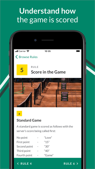 Screenshot #2 pour Rules of Tennis