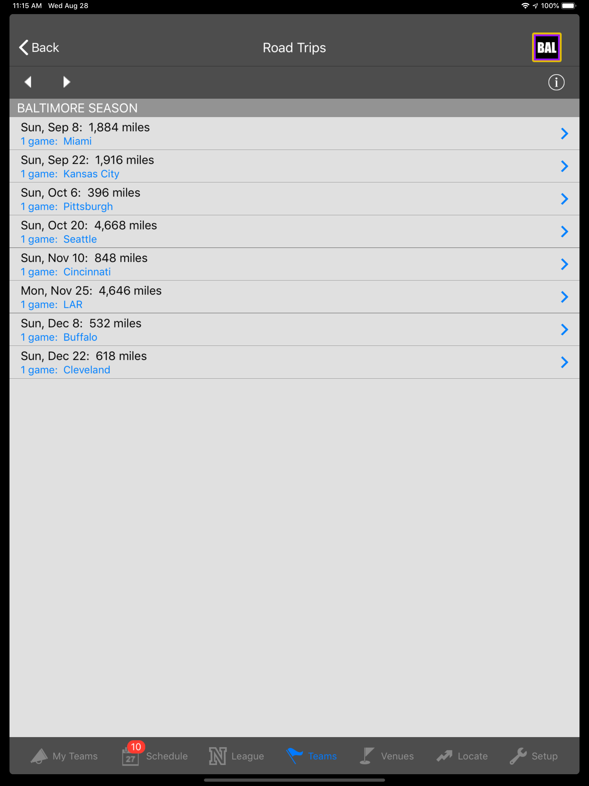 RoadRunner Football screenshot 8