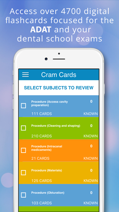 Screenshot #1 pour ADAT Endodontic Cram Cards