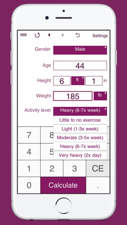 TDEE Calculator + BMR + BMI
