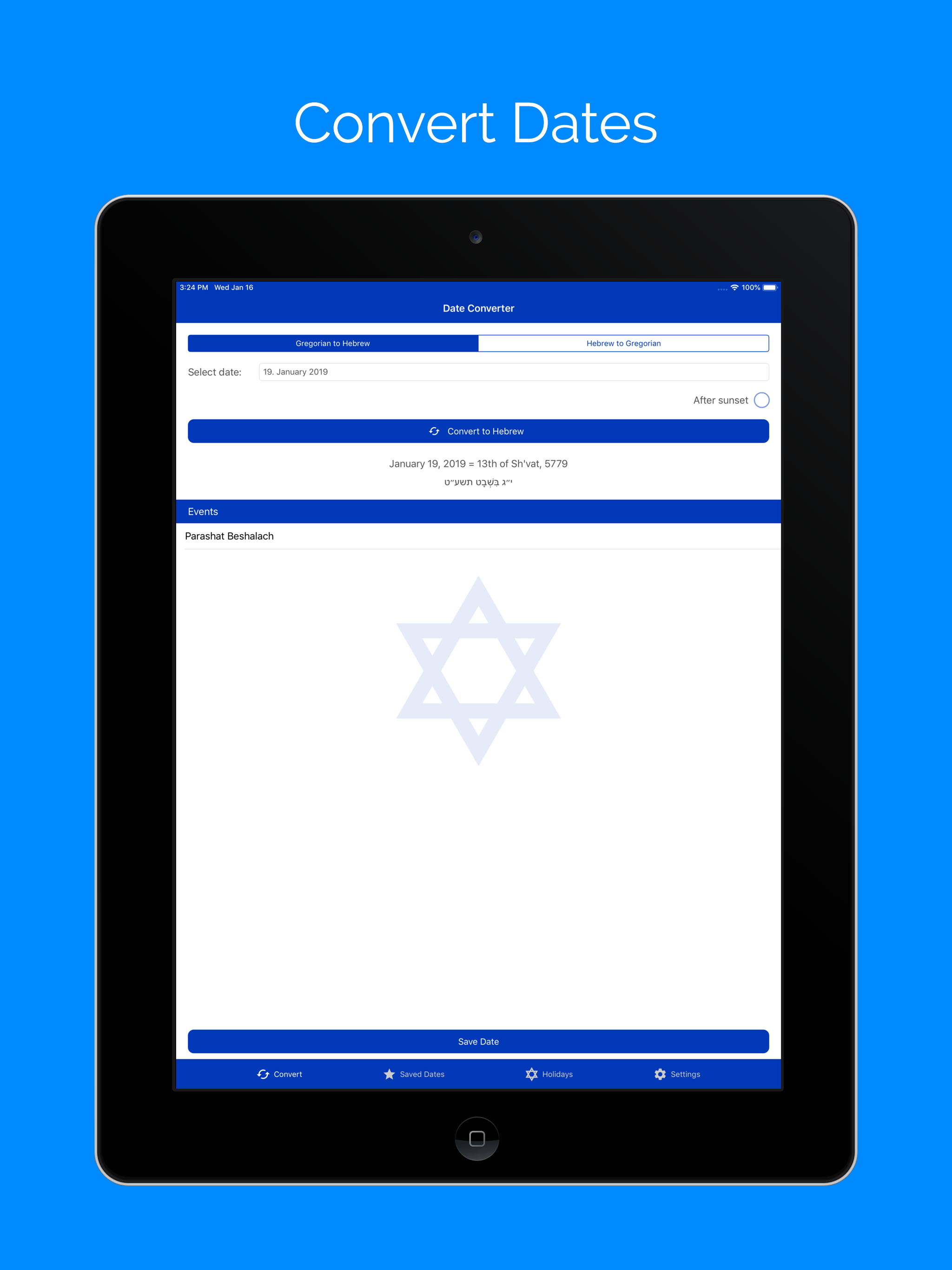Jewish Calendar and Dates screenshot 9