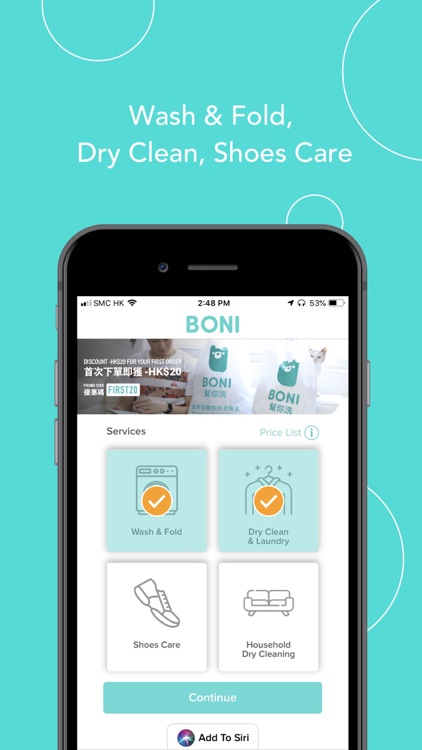 BONI – Laundry Delivery