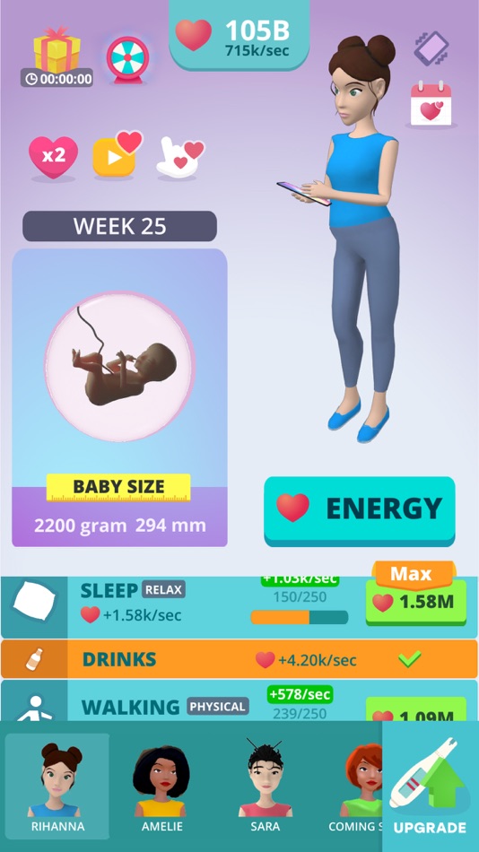 #6. Baby & Mom Idle Life Simulator (iOS) โดย: Gismart