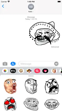 Game screenshot Troll Face Stickers - Memes mod apk