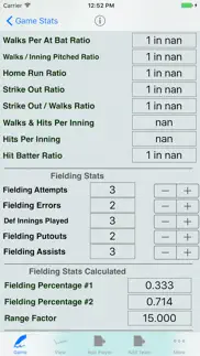 baseball player stats tracker iphone screenshot 4