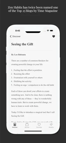 Game screenshot Zen Habits by Leo Babauta hack