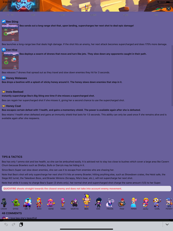 bRAWLERS WIKI iPad screenshot 5 - Games app