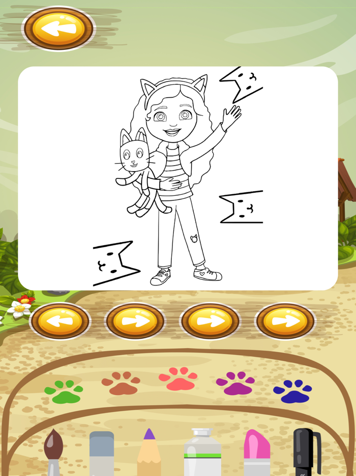 Dolls Doodle Coloring and puzzle