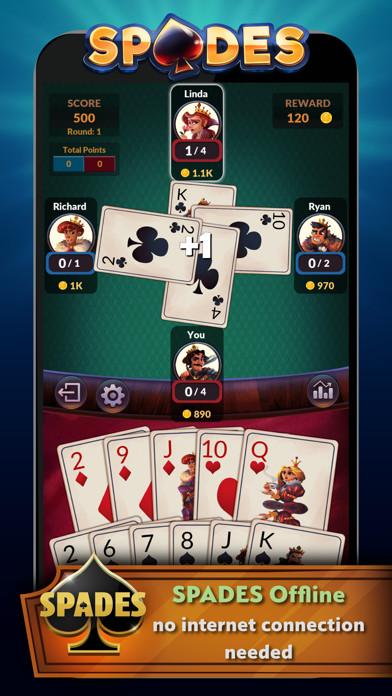 Spades - Offline Screenshot