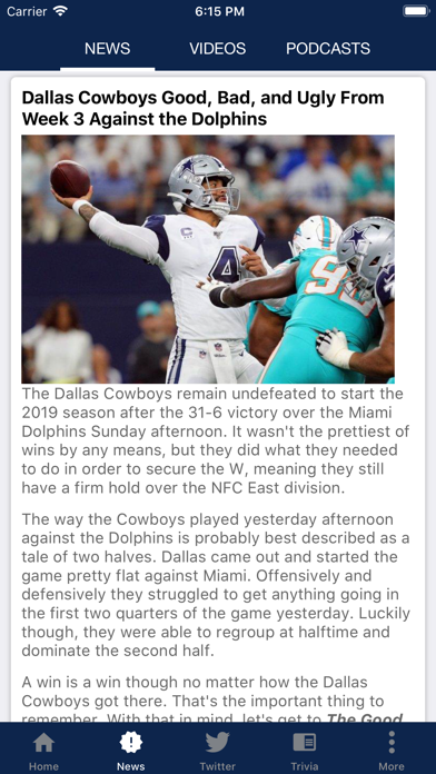 Screenshot #2 pour UltimateFan: Dallas Cowboys