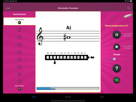 Screenshot #5 pour Chromatic Harmonica Prompter