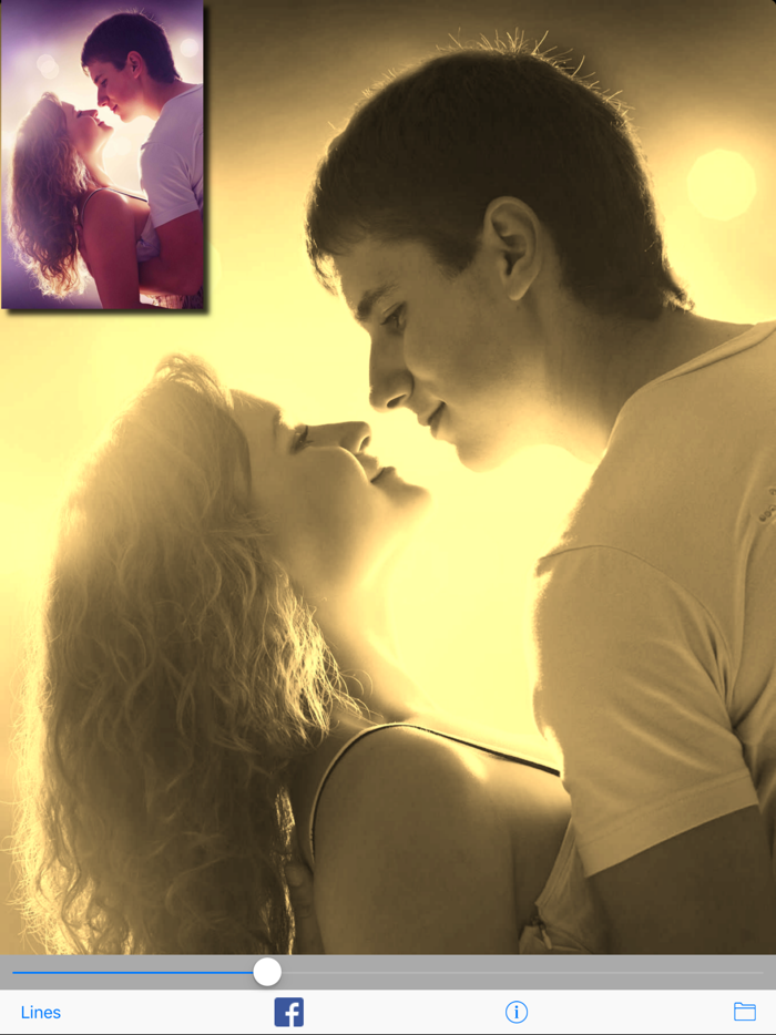 Sepia Shine Pro filter effect