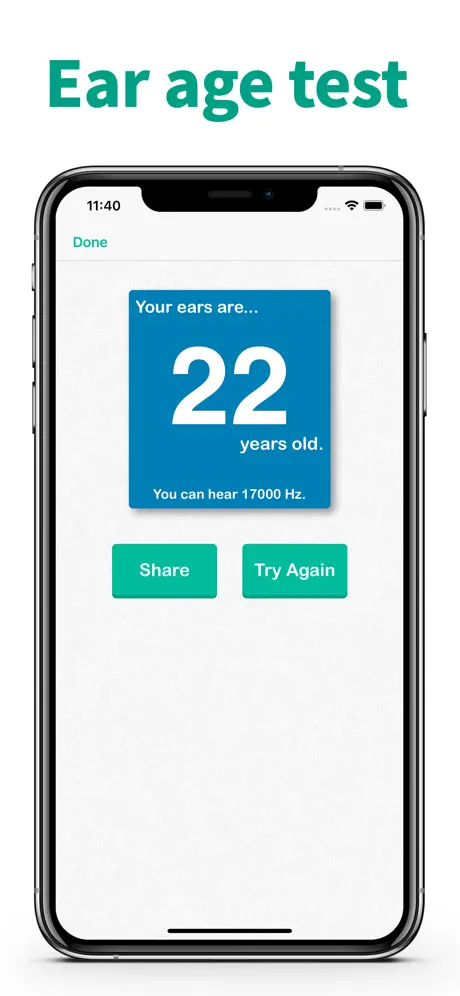 Hearing Test & Ear Age Test