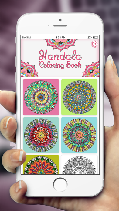 Screenshot #1 pour Coloriage Mandala Pages