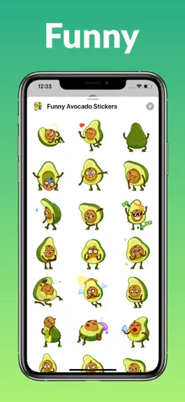 Game screenshot Funny Avocado Animated Sticker apk