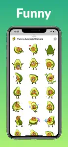 Funny Avocado Animated Sticker screenshot #2 for iPhone