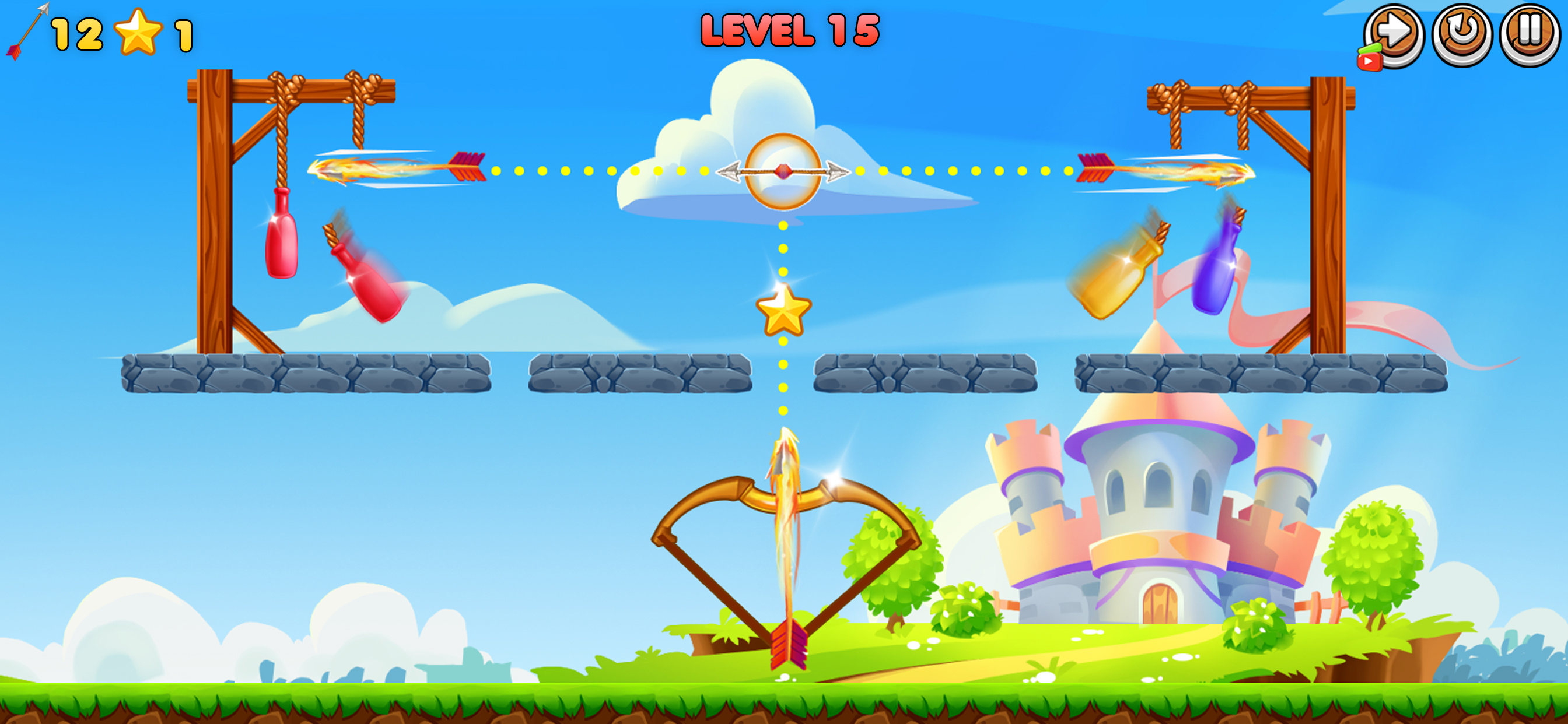 Archery Game Bottle Shooting