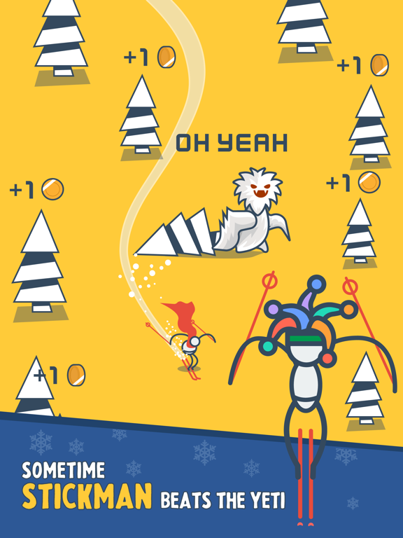 Screenshot #1 for Stickman Ski - winter sports