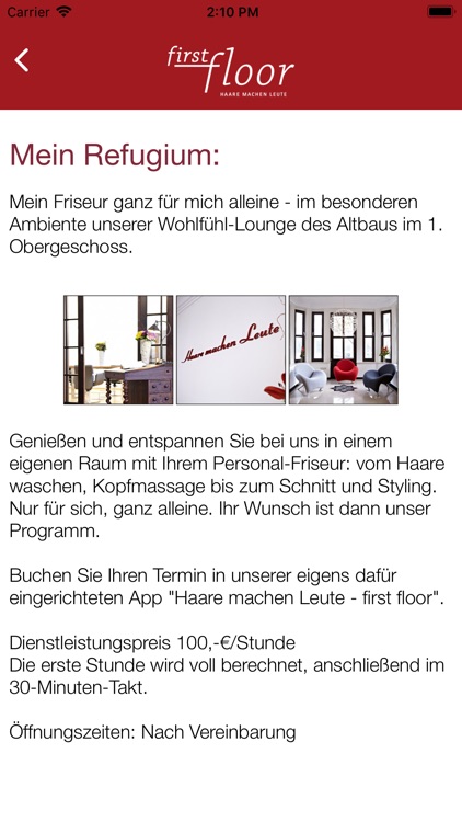 Haare machen Leute first floor