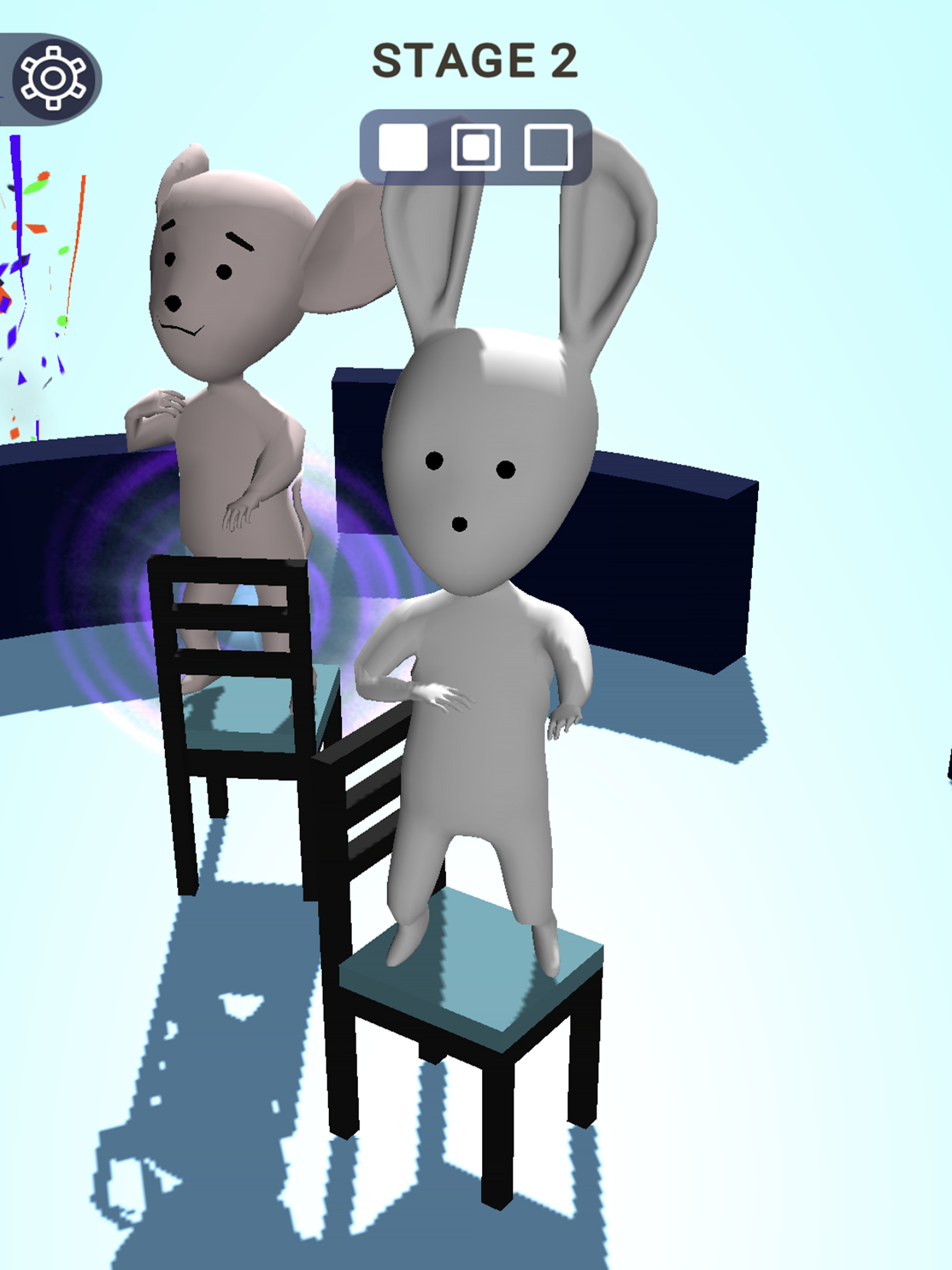 Musical chairs: dji dance game