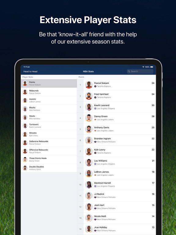 Screenshot #6 pour NBA Live for iPad: Live scores
