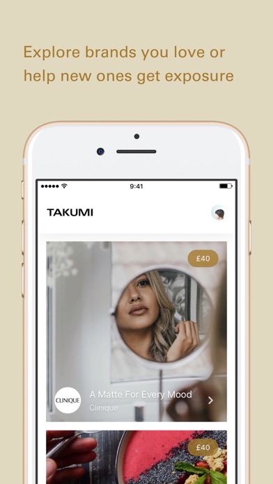Takumi: Connect with brands Screenshot