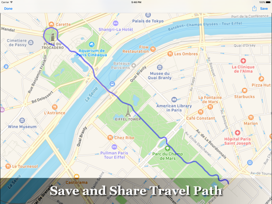 MapWalker : Route Planner iPad app afbeelding 3