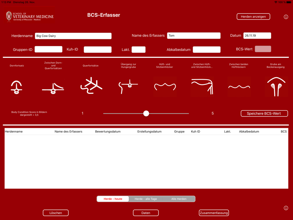 #2. Body Condition Scorer (iOS) 由: University of Wisconsin - Madison School of Veterinary Medicine