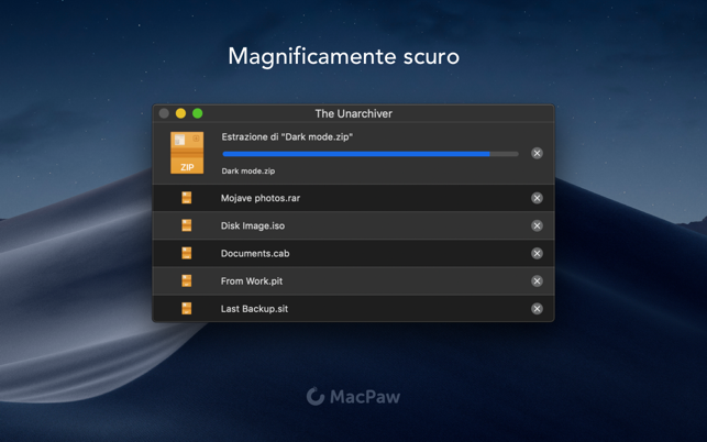 The Unarchiver Screenshot