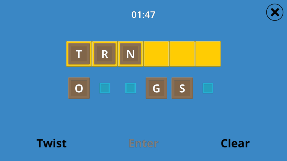 #2. Word Twist Touch (iOS) By: Kevin White