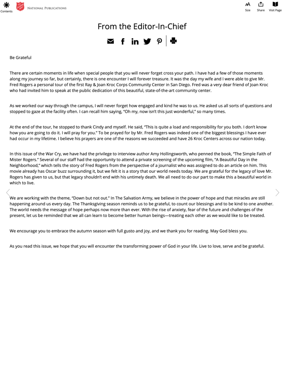 Salvation Army Publications iPad screenshot 7 - News app