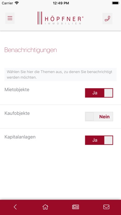 HÖPFNER IMMOBILIEN Screenshot