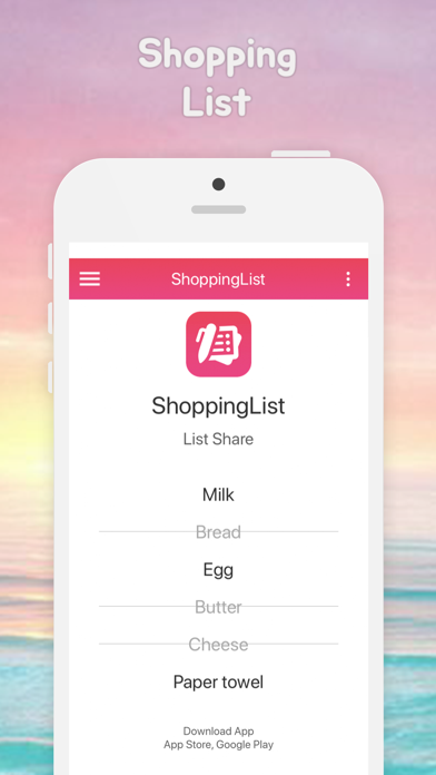 Shopping List - App screenshot 2