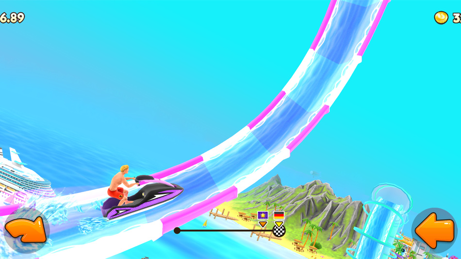 #3. Uphill Rush Water Park Racing (iOS) 由: SPIL GAMES